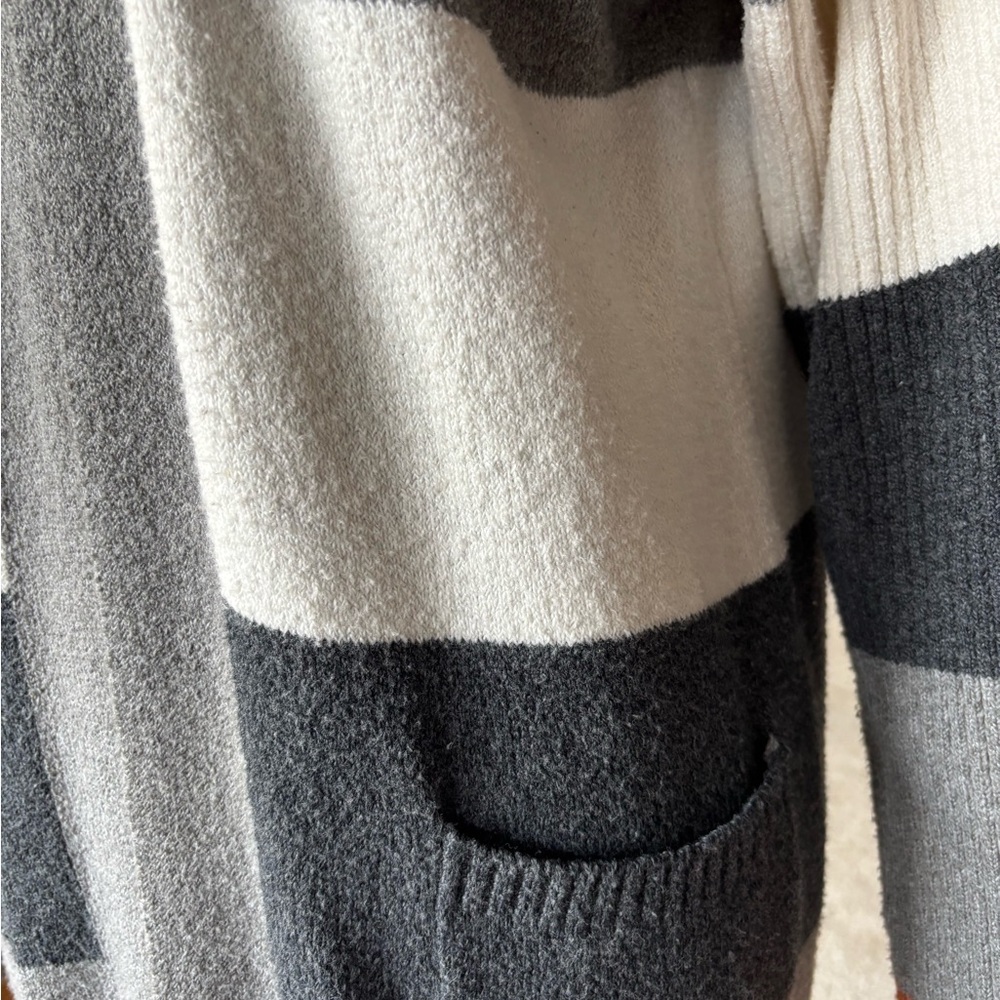 Colorblock Long Cardigan Sweater S - Picture 4 of 9